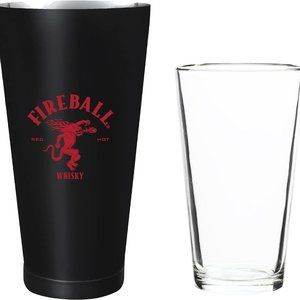 Fireball 2 Piece Boston Shaker Set – 750ml Stainless Steel Shaker & 450ml NEW